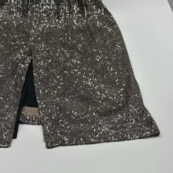 The Drop Padma Women's Plus Size 5X Pewter Sequin Cut-Out Midi Party Dress NWT - Picture 11 of 14